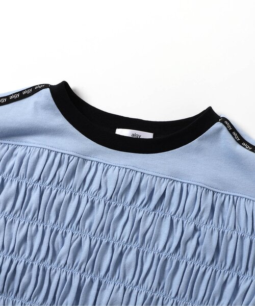 algy（アルジー）の「シャーリングロンT（Tシャツ/カットソー・キッズ・オフホワイト/ブラック/サックスブルー・130/140/150/160）」の10枚目の写真