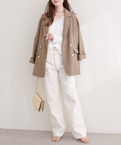 natural couture（ナチュラルクチュール）の「ティアードフリルブラウス（シャツ/ブラウス・レディース・ピンク/イエロー/ブルー/オフホワイト・FREE）」の8枚目の写真