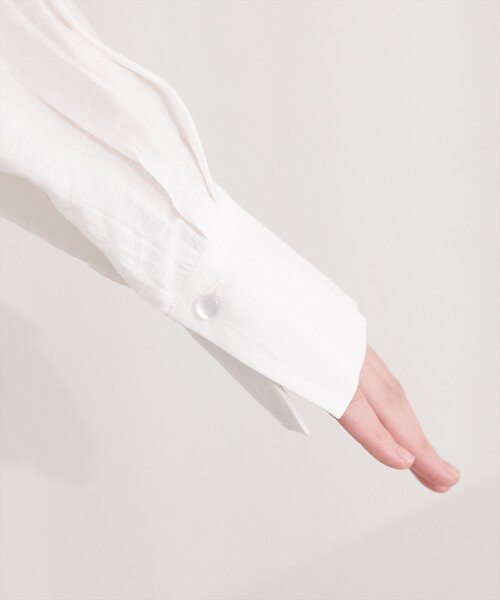 natural couture（ナチュラルクチュール）の「ティアードフリルブラウス（シャツ/ブラウス・レディース・ピンク/イエロー/ブルー/オフホワイト・FREE）」の13枚目の写真