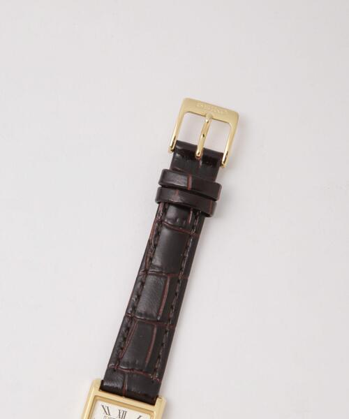 SEIKO（セイコー）の「SEIKO/セイコー コラボレーション スクエア D.ブラウン（アナログ腕時計・レディース・ダークブラウン・FREE）」の4枚目の写真