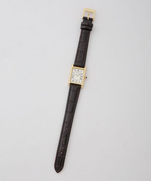 SEIKO（セイコー）の「SEIKO/セイコー コラボレーション スクエア D.ブラウン（アナログ腕時計・レディース・ダークブラウン・FREE）」の6枚目の写真