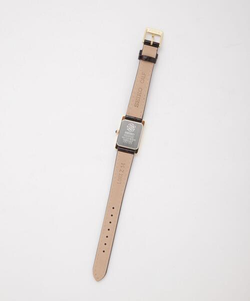 SEIKO（セイコー）の「SEIKO/セイコー コラボレーション スクエア D.ブラウン（アナログ腕時計・レディース・ダークブラウン・FREE）」の7枚目の写真