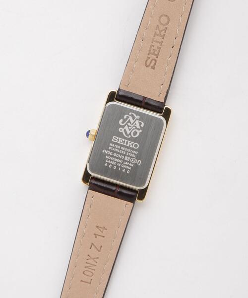 SEIKO（セイコー）の「SEIKO/セイコー コラボレーション スクエア D.ブラウン（アナログ腕時計・レディース・ダークブラウン・FREE）」の8枚目の写真