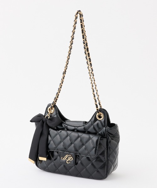 one after another NICE CLAUP（ワンアフターアナザーナイスクラップ）の「2WAYチェーンショルダーバッグ（ショルダーバッグ・レディース・ブラック/アイボリー/ブルー・FREE）」の9枚目の写真