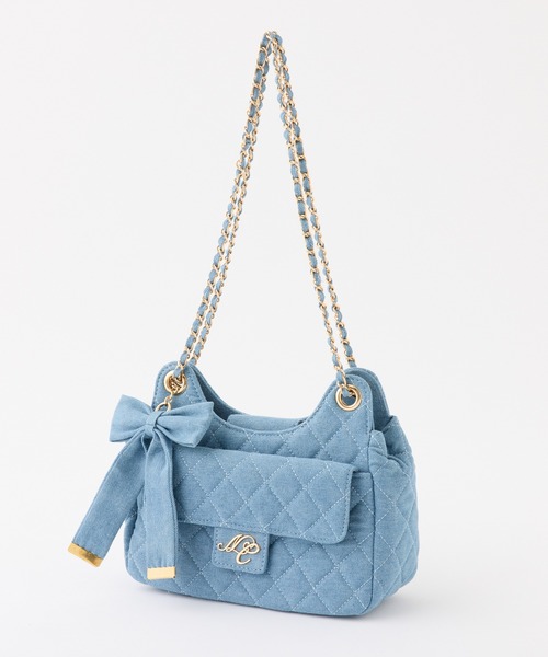 one after another NICE CLAUP（ワンアフターアナザーナイスクラップ）の「2WAYチェーンショルダーバッグ（ショルダーバッグ・レディース・ブラック/アイボリー/ブルー・FREE）」の10枚目の写真