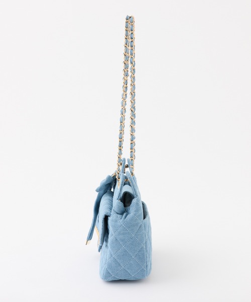 one after another NICE CLAUP（ワンアフターアナザーナイスクラップ）の「2WAYチェーンショルダーバッグ（ショルダーバッグ・レディース・ブラック/アイボリー/ブルー・FREE）」の11枚目の写真