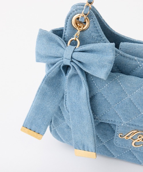 one after another NICE CLAUP（ワンアフターアナザーナイスクラップ）の「2WAYチェーンショルダーバッグ（ショルダーバッグ・レディース・ブラック/アイボリー/ブルー・FREE）」の13枚目の写真