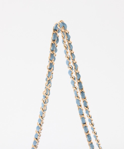 one after another NICE CLAUP（ワンアフターアナザーナイスクラップ）の「2WAYチェーンショルダーバッグ（ショルダーバッグ・レディース・ブラック/アイボリー/ブルー・FREE）」の15枚目の写真