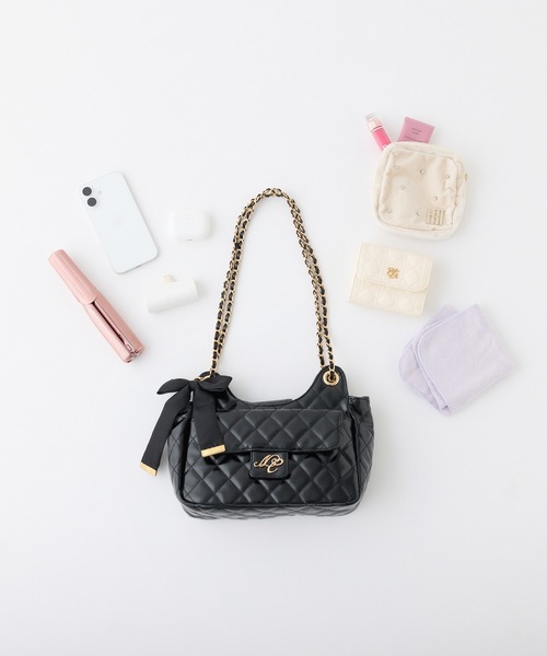 one after another NICE CLAUP（ワンアフターアナザーナイスクラップ）の「2WAYチェーンショルダーバッグ（ショルダーバッグ・レディース・ブラック/アイボリー/ブルー・FREE）」の21枚目の写真