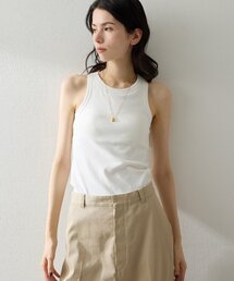 レディースのタンクトップ（ホワイト/白色系・カップ付き