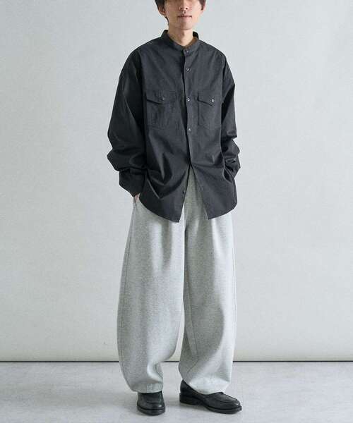 CRAFT STANDARD BOUTIQUE（クラフトスタンダードブティック）の「バンドカラーシャツ（シャツ/ブラウス・メンズ・ブラック/ベージュ/カーキ・M/L）」の7枚目の写真