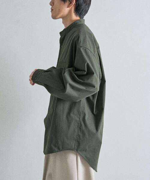 CRAFT STANDARD BOUTIQUE（クラフトスタンダードブティック）の「バンドカラーシャツ（シャツ/ブラウス・メンズ・ブラック/ベージュ/カーキ・M/L）」の11枚目の写真