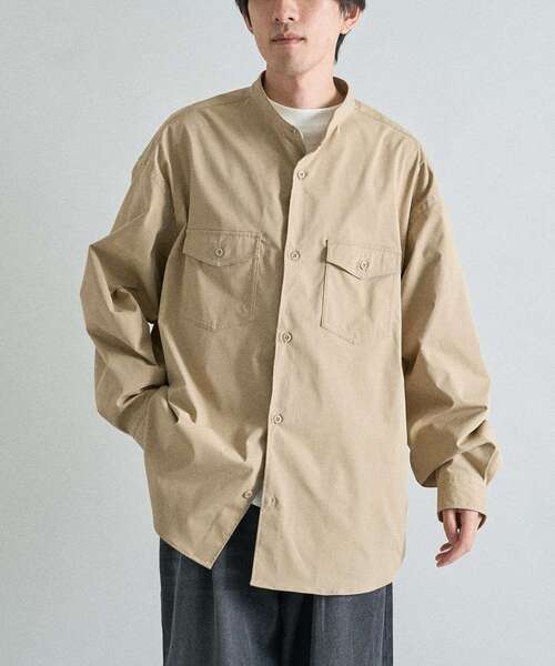 CRAFT STANDARD BOUTIQUE（クラフトスタンダードブティック）の「バンドカラーシャツ（シャツ/ブラウス・メンズ・ブラック/ベージュ/カーキ・M/L）」の16枚目の写真