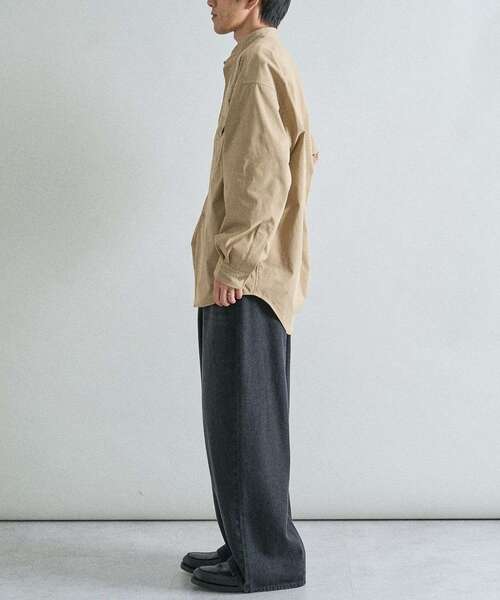 CRAFT STANDARD BOUTIQUE（クラフトスタンダードブティック）の「バンドカラーシャツ（シャツ/ブラウス・メンズ・ブラック/ベージュ/カーキ・M/L）」の20枚目の写真