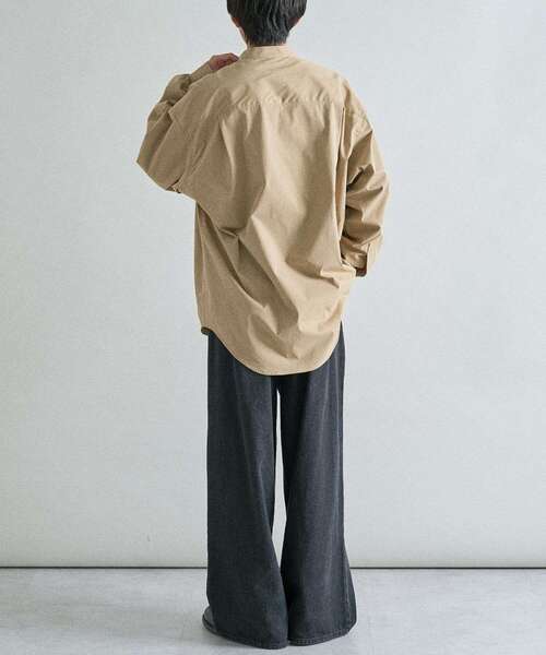 CRAFT STANDARD BOUTIQUE（クラフトスタンダードブティック）の「バンドカラーシャツ（シャツ/ブラウス・メンズ・ブラック/ベージュ/カーキ・M/L）」の21枚目の写真