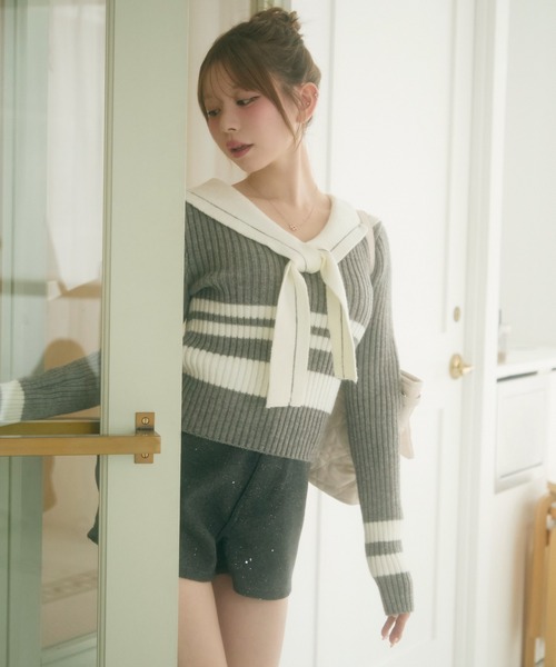 TITTY&CO.（ティティーアンドコー）の「ハートキルティングトートバッグ（トートバッグ・レディース・ブラック/ベージュ/アイボリー・FREE）」の19枚目の写真