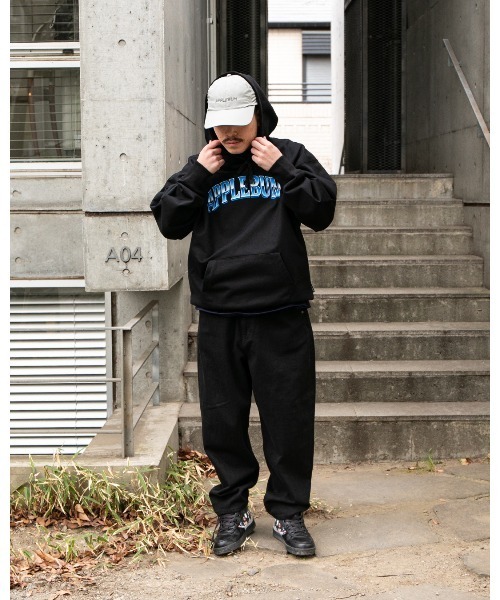 APPLEBUM（アップルバム）の「“80’s Sci-Fi” Arch Logo Hoodie（パーカー・メンズ・アッシュグレー/ブラック・XX-LARGE/X-LARGE/LARGE/MEDIUM）」の8枚目の写真