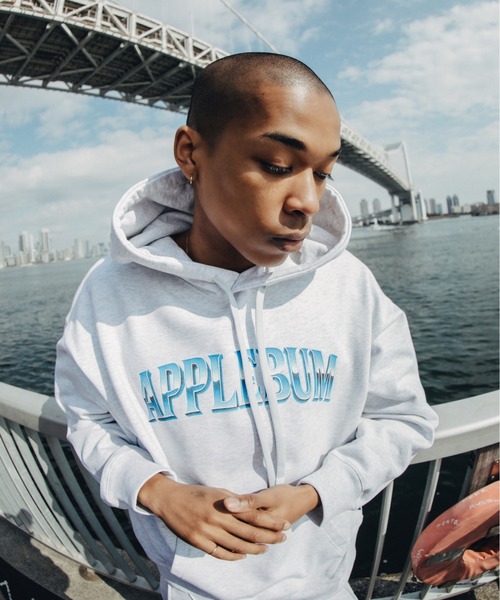 APPLEBUM（アップルバム）の「“80’s Sci-Fi” Arch Logo Hoodie（パーカー・メンズ・アッシュグレー/ブラック・XX-LARGE/X-LARGE/LARGE/MEDIUM）」の11枚目の写真