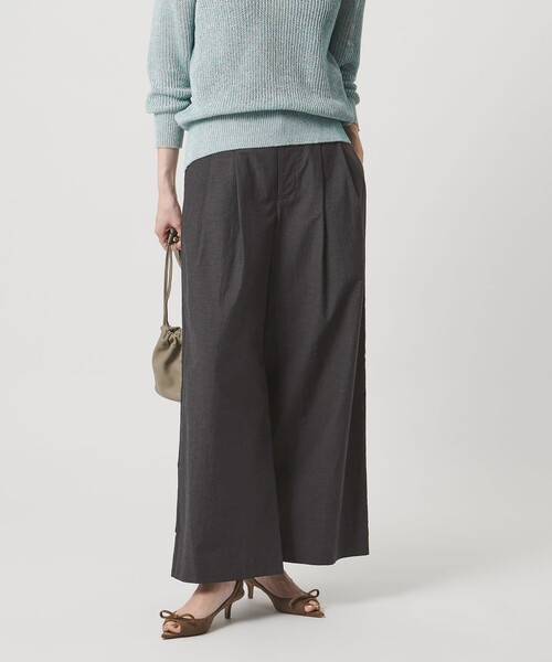 UNITED ARROWS（ユナイテッドアローズ）の「MANTECO POP ワイドパンツ（その他パンツ・レディース・ライラック/オフホワイト/ダークグレー・38/36）」の3枚目の写真