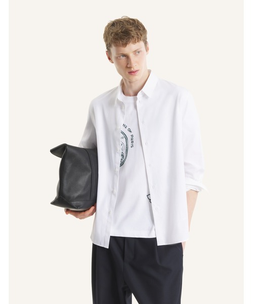 Maison Kitsune（メゾンキツネ）の「MAISON KITSUNE HANDWRITING CASUAL SHIRT（シャツ/ブラウス・メンズ・ホワイト・L/M/S/XS/XL）」の6枚目の写真
