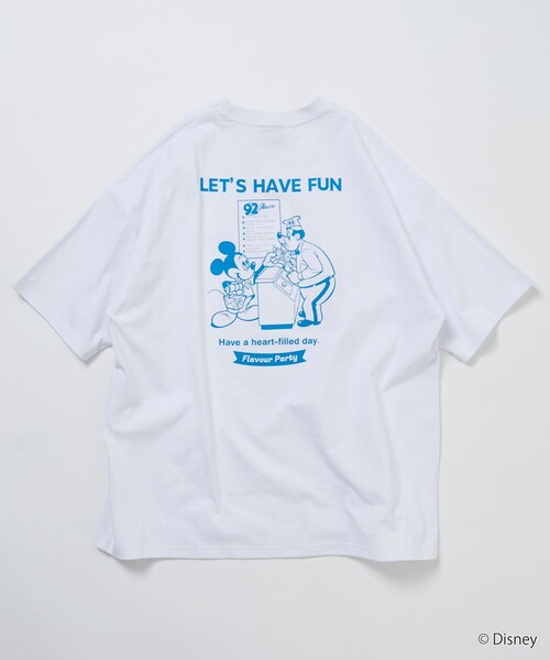 FREAK'S STORE（フリークスストア）の「限定展開/DISNEY ディズニー/ミッキーマウス/ 別注 ビッグシルエット バックプリントTシャツ/HAVE FUN（Tシャツ/カットソー・メンズ・ピンク/ホワイト/アッシュグレー/スミクロ・LARGE/MEDIUM/SMALL）」の5枚目の写真