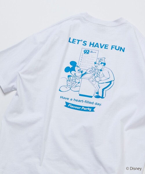 FREAK'S STORE（フリークスストア）の「限定展開/DISNEY ディズニー/ミッキーマウス/ 別注 ビッグシルエット バックプリントTシャツ/HAVE FUN（Tシャツ/カットソー・メンズ・ピンク/ホワイト/アッシュグレー/スミクロ・LARGE/MEDIUM/SMALL）」の6枚目の写真