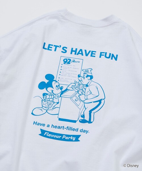 FREAK'S STORE（フリークスストア）の「限定展開/DISNEY ディズニー/ミッキーマウス/ 別注 ビッグシルエット バックプリントTシャツ/HAVE FUN（Tシャツ/カットソー・メンズ・ピンク/ホワイト/アッシュグレー/スミクロ・LARGE/MEDIUM/SMALL）」の7枚目の写真