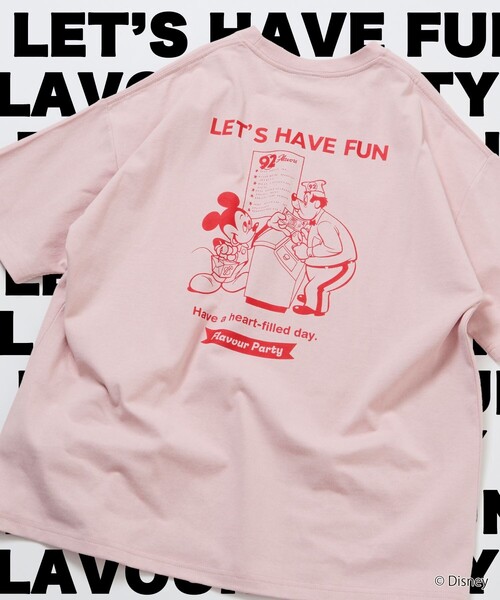 FREAK'S STORE（フリークスストア）の「限定展開/DISNEY ディズニー/ミッキーマウス/ 別注 ビッグシルエット バックプリントTシャツ/HAVE FUN（Tシャツ/カットソー・メンズ・ピンク/ホワイト/アッシュグレー/スミクロ・LARGE/MEDIUM/SMALL）」の20枚目の写真