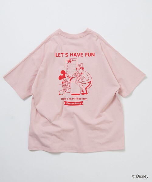 FREAK'S STORE（フリークスストア）の「限定展開/DISNEY ディズニー/ミッキーマウス/ 別注 ビッグシルエット バックプリントTシャツ/HAVE FUN（Tシャツ/カットソー・メンズ・ピンク/ホワイト/アッシュグレー/スミクロ・LARGE/MEDIUM/SMALL）」の21枚目の写真