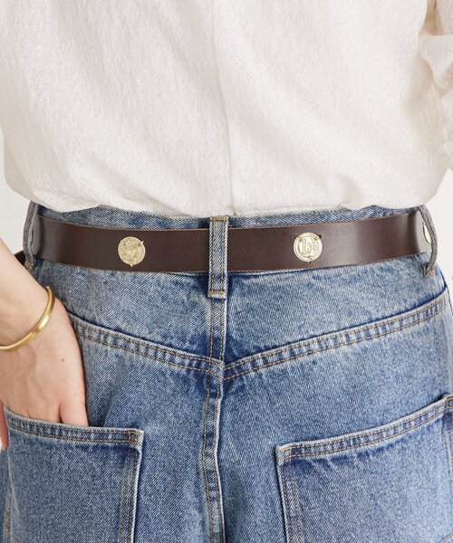 BEARDSLEY（ビアズリー）の「コインベルト《本革》（ベルト・レディース・ブラウン/ブラック・FREE）」の4枚目の写真