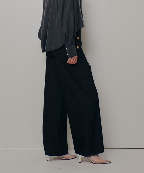 allureville（アルアバイル）の「【WEB・ルミネ別注】デニムライクマリンパンツ（その他パンツ・レディース・ブラック系その他・2/1/0）」の3枚目の写真