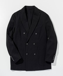 1PIU1UGUALE3  RELAX （ウノピゥウノウグァーレトレ リラックス）の「1PIU1UGUALE3 RELAX(ウノピゥウノウグァーレトレ リラックス)リネンブレンド ダブルピークドジャケット（テーラードジャケット）」