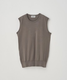 JOHN SMEDLEY（ジョンスメドレー）の「ノースリーブコットンニットプルオーバー（ニット/セーター）」