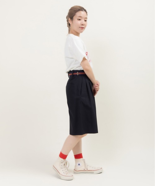 CHILD WOMAN（チャイルドウーマン）の「16/-空紡糸天竺 犬の鼓笛隊プリントTシャツ（Tシャツ/カットソー・レディース・ピンク/サックスブルー/ホワイト・FREE）」の19枚目の写真