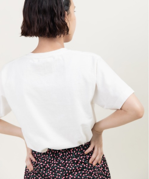 CHILD WOMAN（チャイルドウーマン）の「16/-空紡糸天竺 犬の鼓笛隊プリントTシャツ（Tシャツ/カットソー・レディース・ピンク/サックスブルー/ホワイト・FREE）」の10枚目の写真