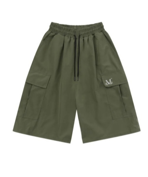MUCENT（ムセント）の「◇MUCENT◇ブランド直輸入正規品/LAUREL POLY BERMUDA HALF PANTS ラウレル バミューダ ポリエステルナイロン ハーフパンツ 男女共用（その他パンツ・レディース・カーキ/ブラック・FREE）」の12枚目の写真