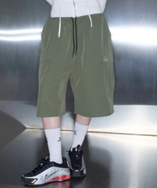 MUCENT（ムセント）の「◇MUCENT◇ブランド直輸入正規品/LAUREL POLY BERMUDA HALF PANTS ラウレル バミューダ ポリエステルナイロン ハーフパンツ 男女共用（その他パンツ・レディース・カーキ/ブラック・FREE）」の10枚目の写真