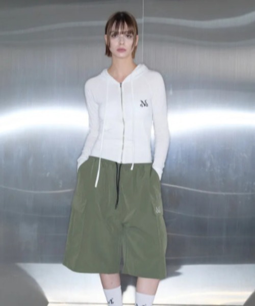 MUCENT（ムセント）の「◇MUCENT◇ブランド直輸入正規品/LAUREL POLY BERMUDA HALF PANTS ラウレル バミューダ ポリエステルナイロン ハーフパンツ 男女共用（その他パンツ・レディース・カーキ/ブラック・FREE）」の5枚目の写真