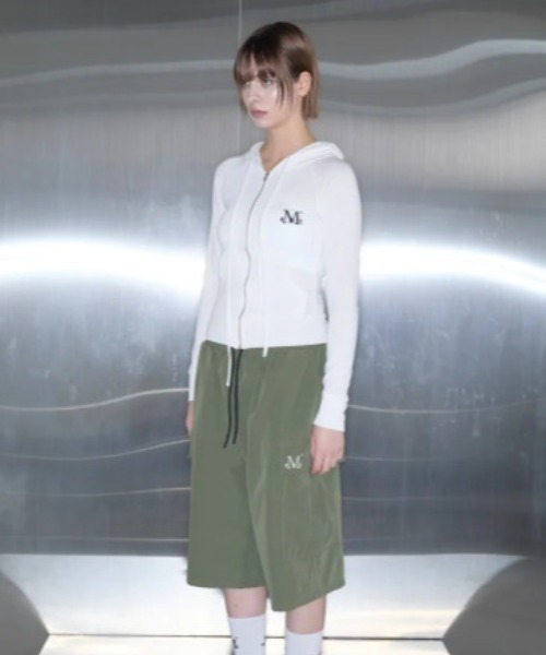 MUCENT（ムセント）の「◇MUCENT◇ブランド直輸入正規品/LAUREL POLY BERMUDA HALF PANTS ラウレル バミューダ ポリエステルナイロン ハーフパンツ 男女共用（その他パンツ・レディース・カーキ/ブラック・FREE）」の6枚目の写真