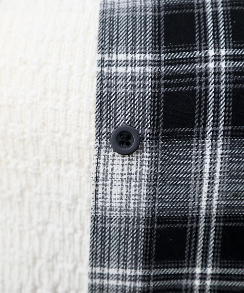 CECIL McBEE(セシルマクビー)の「袖口リブエコチェックシャツ(シャツ/ブラウス・レディース・ブラック/ブラウン・MEDIUM/LARGE)」の8枚目の写真