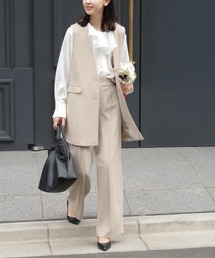 HUG.U（ハグユー）の「「今っぽフォーマル、ベストな答え。」 ジレ × パンツ 2点セット スーツ（スーツセット）」