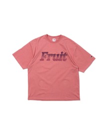FRUIT OF THE LOOM（フルーツオブザルーム）の「19/-スラブ天竺Tシャツ3 / Fruit ロゴ プリント 半袖 Tシャツ / ヴィンテージ風（Tシャツ/カットソー）」