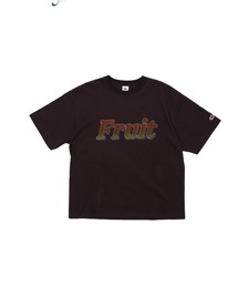 FRUIT OF THE LOOM（フルーツオブザルーム）の「19/-スラブ天竺Tシャツ3 / Fruit ロゴ プリント 半袖 Tシャツ / ヴィンテージ風（Tシャツ/カットソー）」