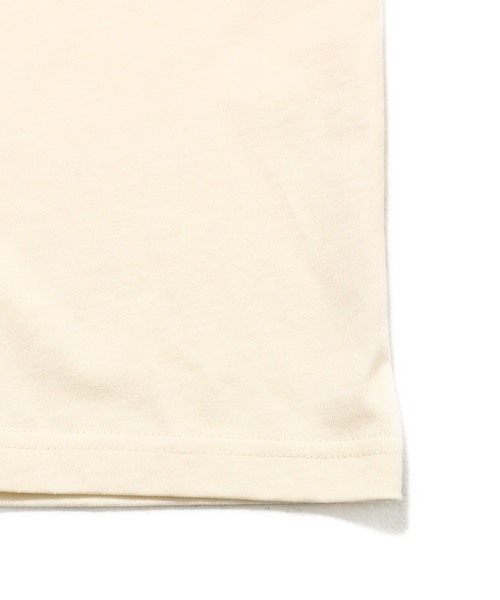 FRUIT OF THE LOOM(フルーツオブザルーム)の「19/-スラブ天竺Tシャツ3 / Fruit ロゴ プリント 半袖 Tシャツ / ヴィンテージ風(Tシャツ/カットソー・メンズ・ピンク/アイボリー/サックスブルー/チャコールグレー・L/M/S)」の12枚目の写真