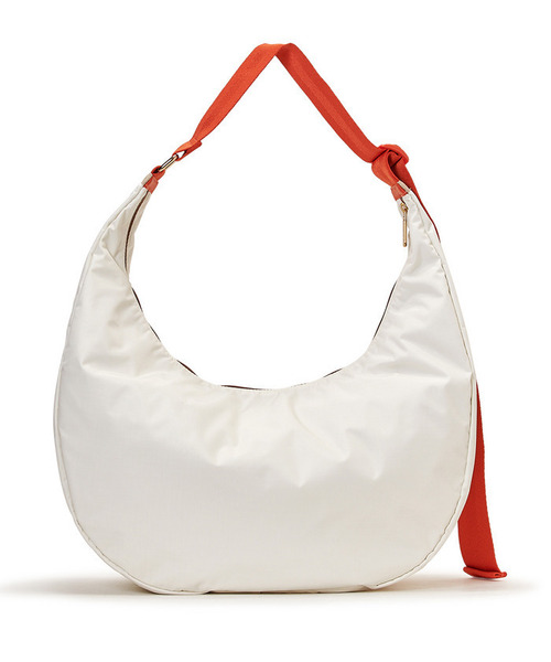 LeSportsac（レスポートサック）の「LG HAMMOCK ADJ BAG メレンゲ/マンダリンウェビング（ショルダーバッグ・レディース・ホワイト・FREE）」の8枚目の写真