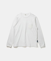 【 日本製・USコットン長袖Tシャツ 】Jackman X Lavenham Cotton Quilt Pocket L/S T-shirt Mens / ジャックマン コットン キルト ポケット ロングスリーブ ティーシャツ メンズ