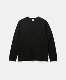 LAVENHAM | 【 日本製・USコットン長袖Tシャツ 】Jackman X Lavenham Cotton Quilt Pocket L/S T-shirt Mens / ジャックマン コットン キルト ポケット ロングスリーブ ティーシャツ メンズ(Tシャツ/カットソー)