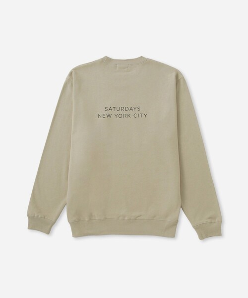 Saturdays NYC(サタデーズ ニューヨークシティ )の「BIG BABY ICE CREAM x Saturdays NYC B Slash Sweatshirt(スウェット・メンズ・ベージュ・L/S/M)」の2枚目の写真