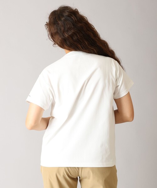 Columbia(コロンビア)の「UVカット 速乾 Columbia/ウィメンズ ツイードキャナルポケット ショートスリーブTシャツ/コロンビア(Tシャツ/カットソー・レディース・ブルー/ブラック/ブラウン/ホワイト・S/M/XL/L)」の11枚目の写真