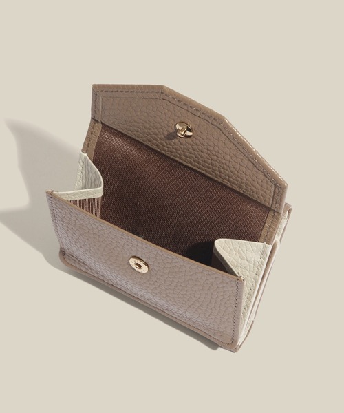 E'POR(エポール)の「【E'POR】JUDD Wallet Mini(三つ折りミニ財布)(財布・レディース・ワイン/サックスブルー/イエロー/ブラック/ベージュ系その他/ライトグレー・FREE)」の20枚目の写真